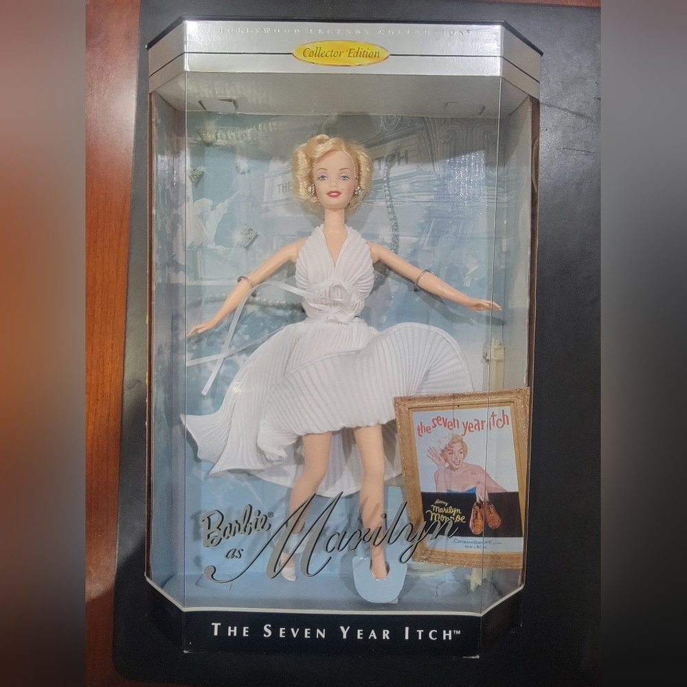 Barbie as Marilyn Doll in White Dress